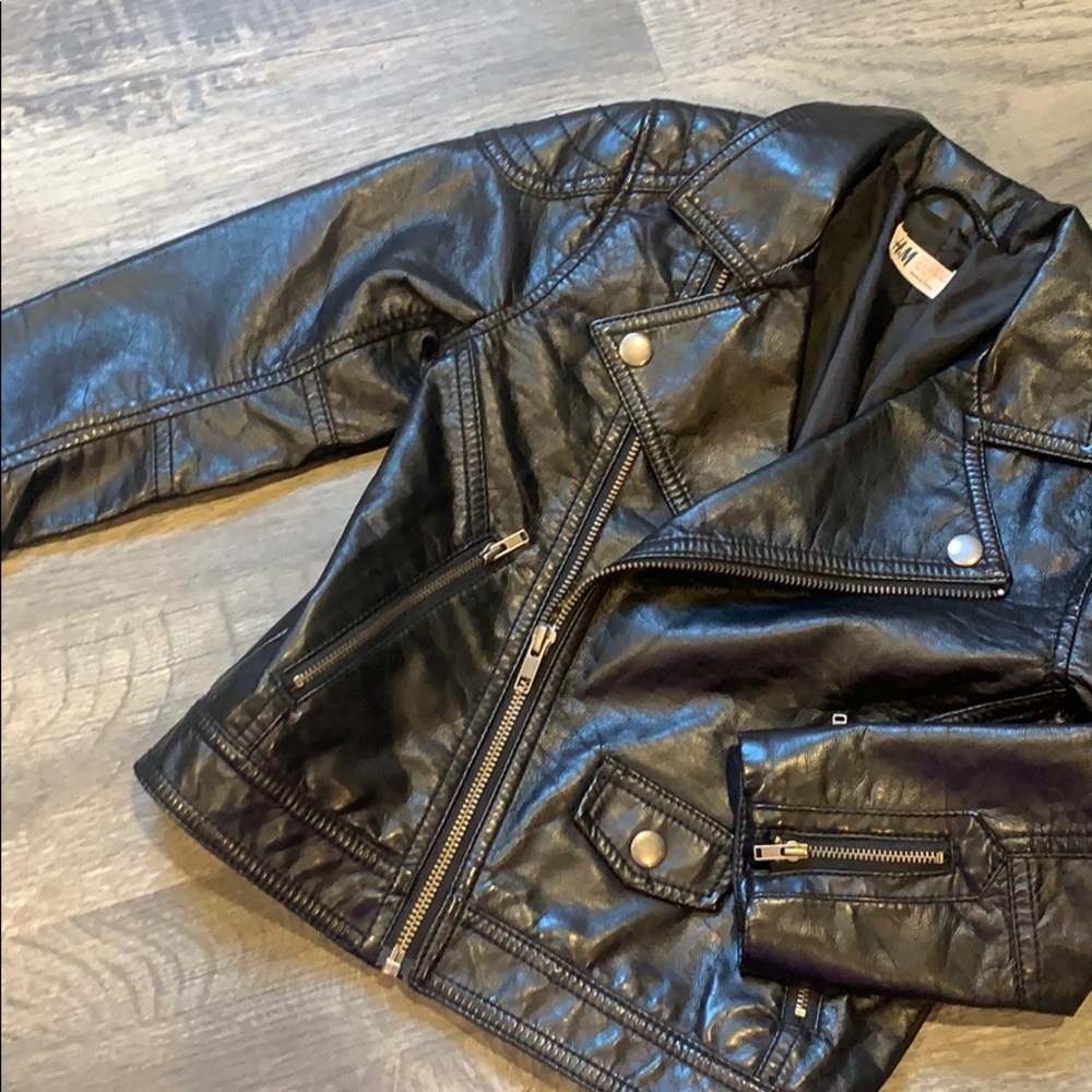 H&M leather Moto jacket